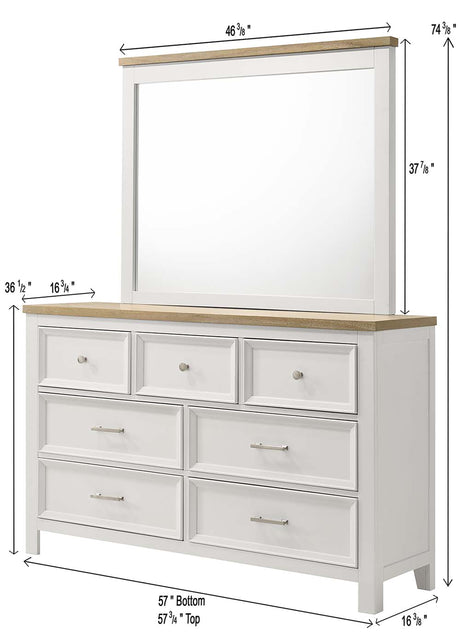 Aston Storage Bedroom Group dresser and mirror