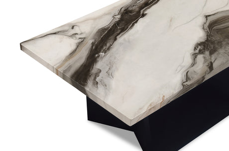 Adea 3pk Cocktail Set Brown Faux Marble