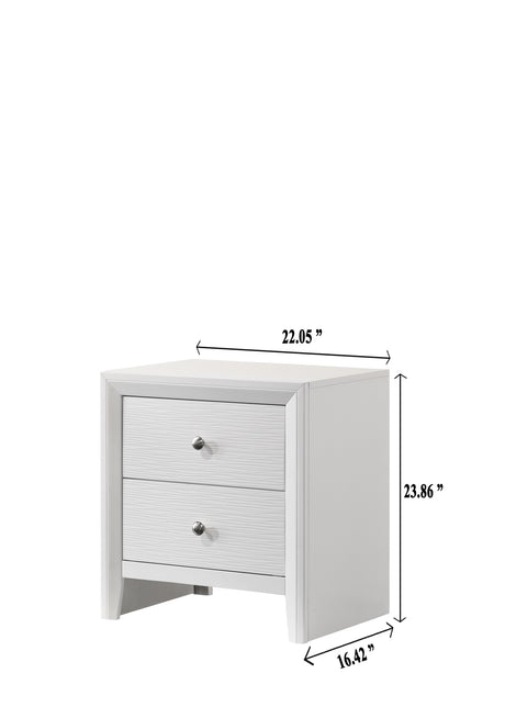 Evan White Bedroom Group nightstand