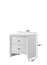 Denker-Evan White Bedroom Group nightstand