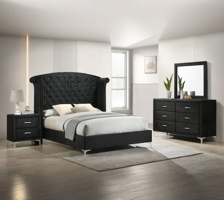 Lucinda Bedroom Group Black set