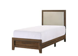 Millie Upholstered Bed Group Brown