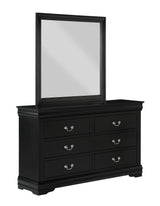 Louis Philip Mirror - Black